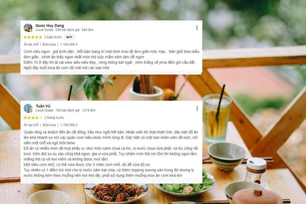 Đ&aacute;nh gi&aacute; của thực kh&aacute;ch về Cơm ni&ecirc;u Ba Mẹ Con